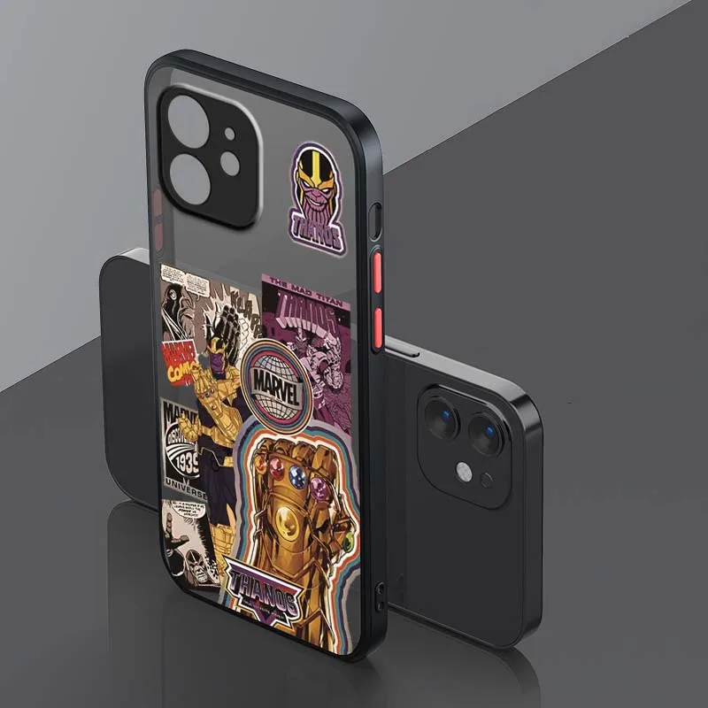 Marvel Spiderman Avengers Cool per Apple iPhone 17 Air 16 15 14 13 12 11 XS X Pro Max Plus Custodia per telefono traslucida satinata