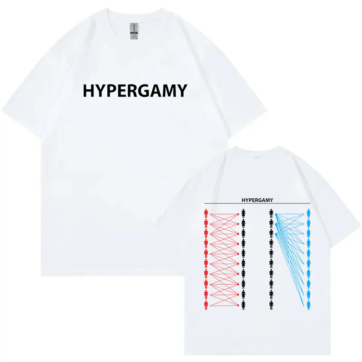 Hypergamy Funny Meme T-shirts Men Women Fashion Vintage Short Sleeve T Shirt High Quality Cotton Oversized T Shirt Streetwear