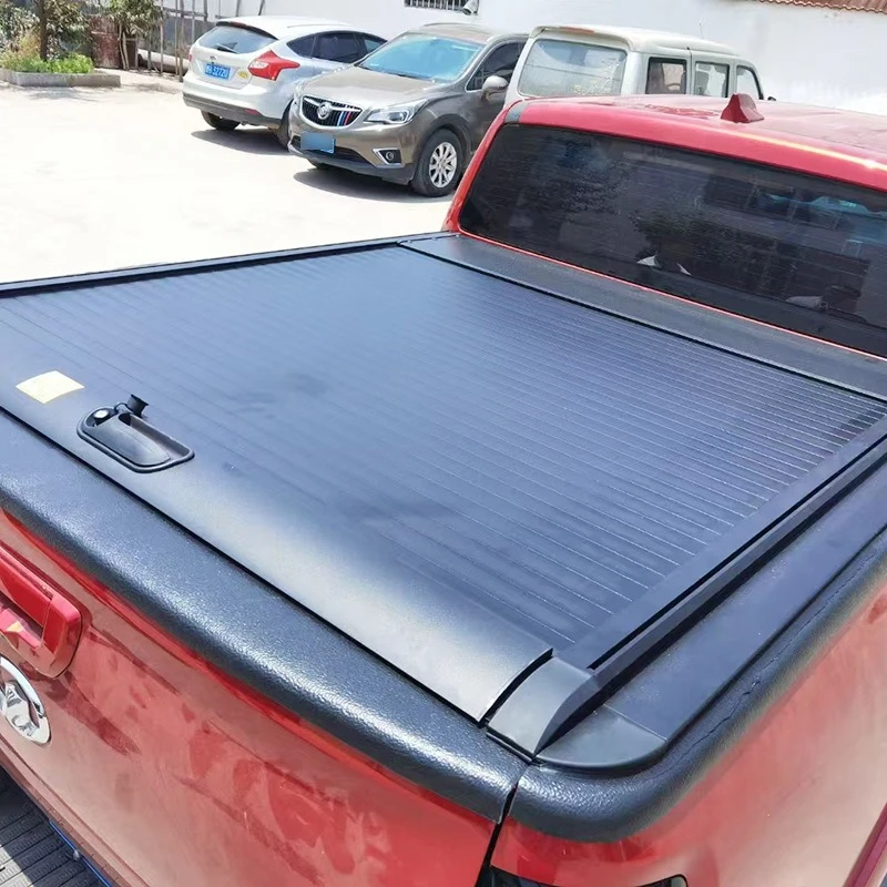 Pickup truck roller shutter flat cover, modified pickup truck back box cover, roller shutter cargo box back cover push-pull