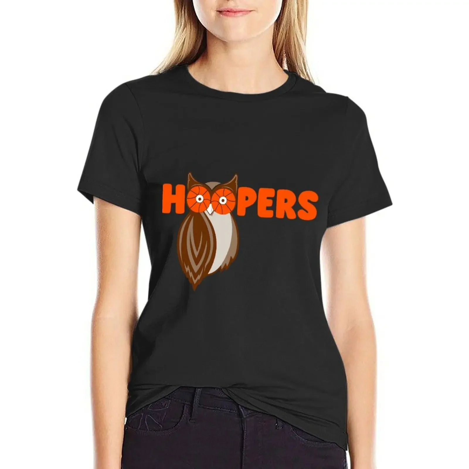 

ihoop - hoopers T-Shirt customizeds customs design your own animal print shirt for girls summer top Women's t-shirt