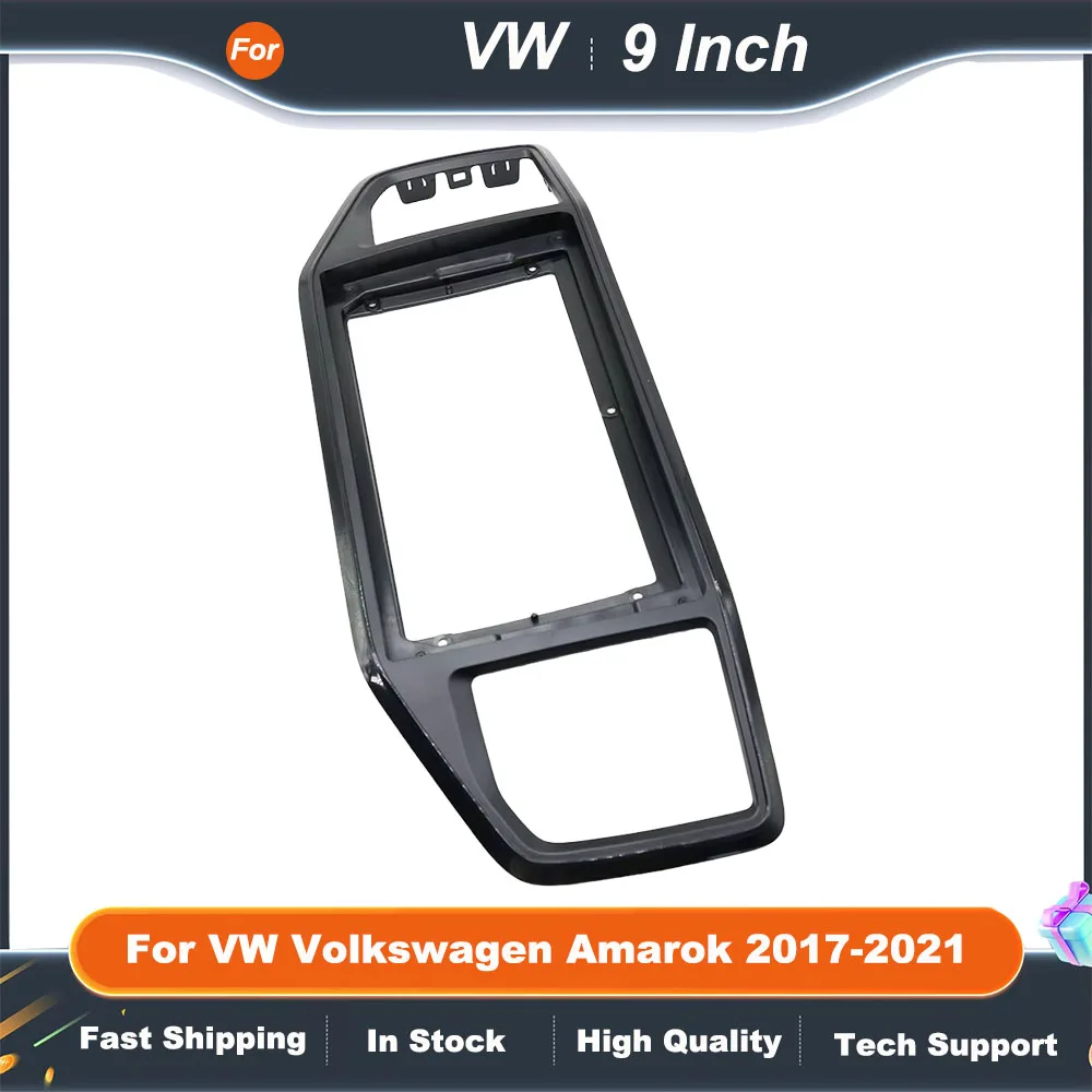 For VW Volkswagen Amarok 2017-2021 9/10inch LHD RHD Car Multimedia Radio Frame Fascia Panel Dashboard Mounting Bracket Adapter