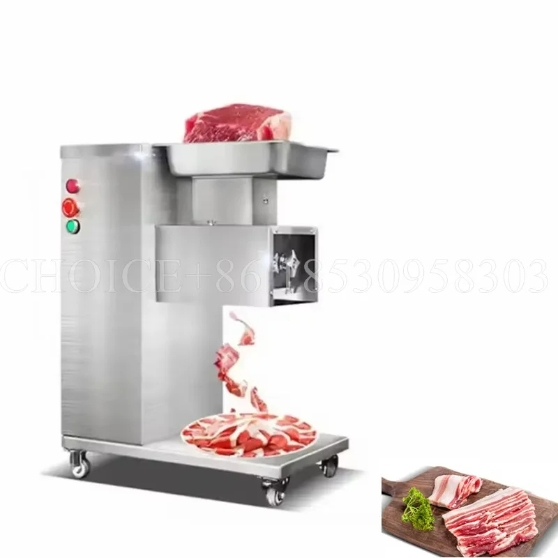 

Electric Commercial Meat Cutter Meat Slicer Cutting Machine Automatic Meat Slicing Shred Diced Machine Restaurant Food Slicer