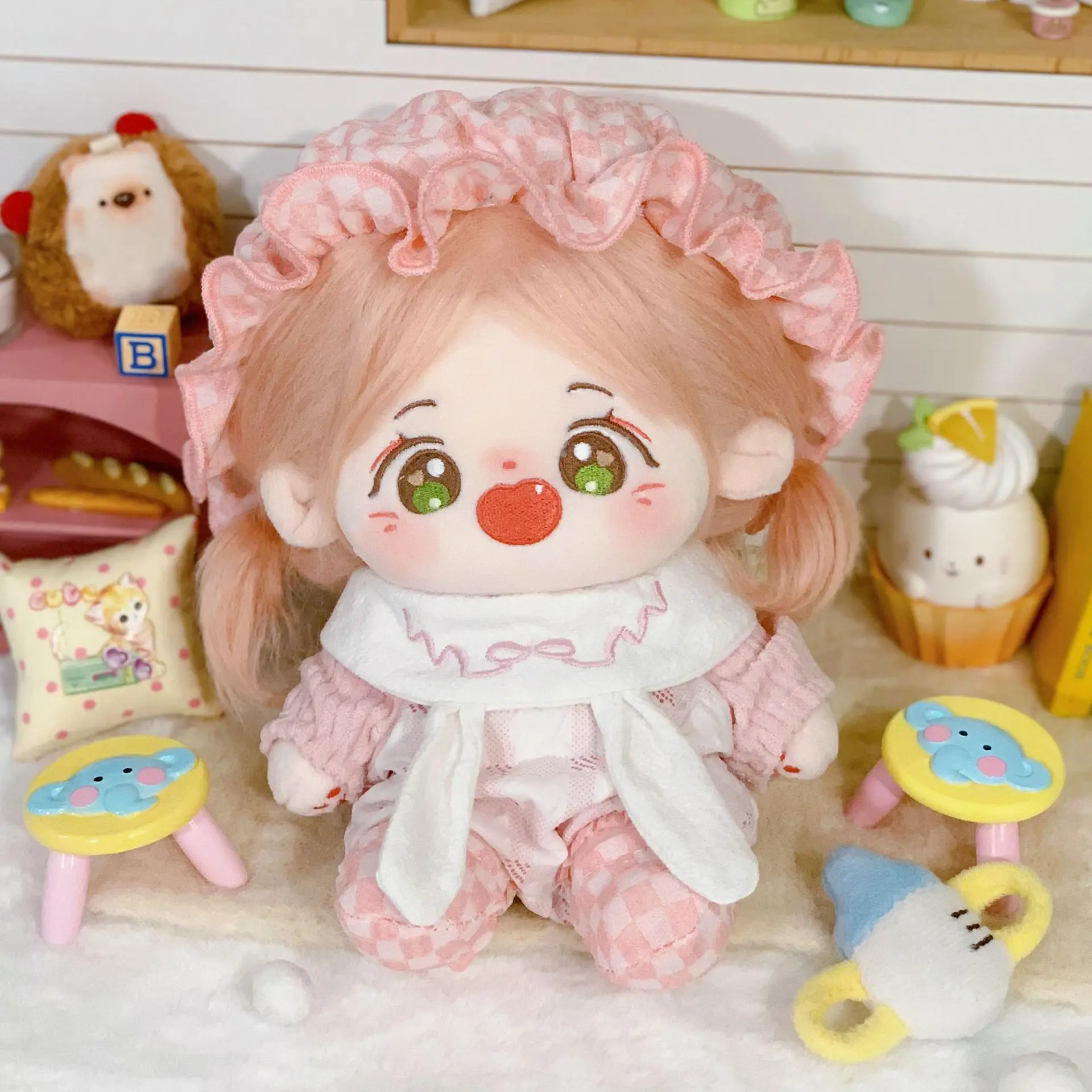 20 سنتيمتر ملابس دمى القطن الملابس فستان الأميرة لوليتا فستان مصغر فستان دعوى إكسسوارات دمي الكرتون الحيوان الأذن استبدال