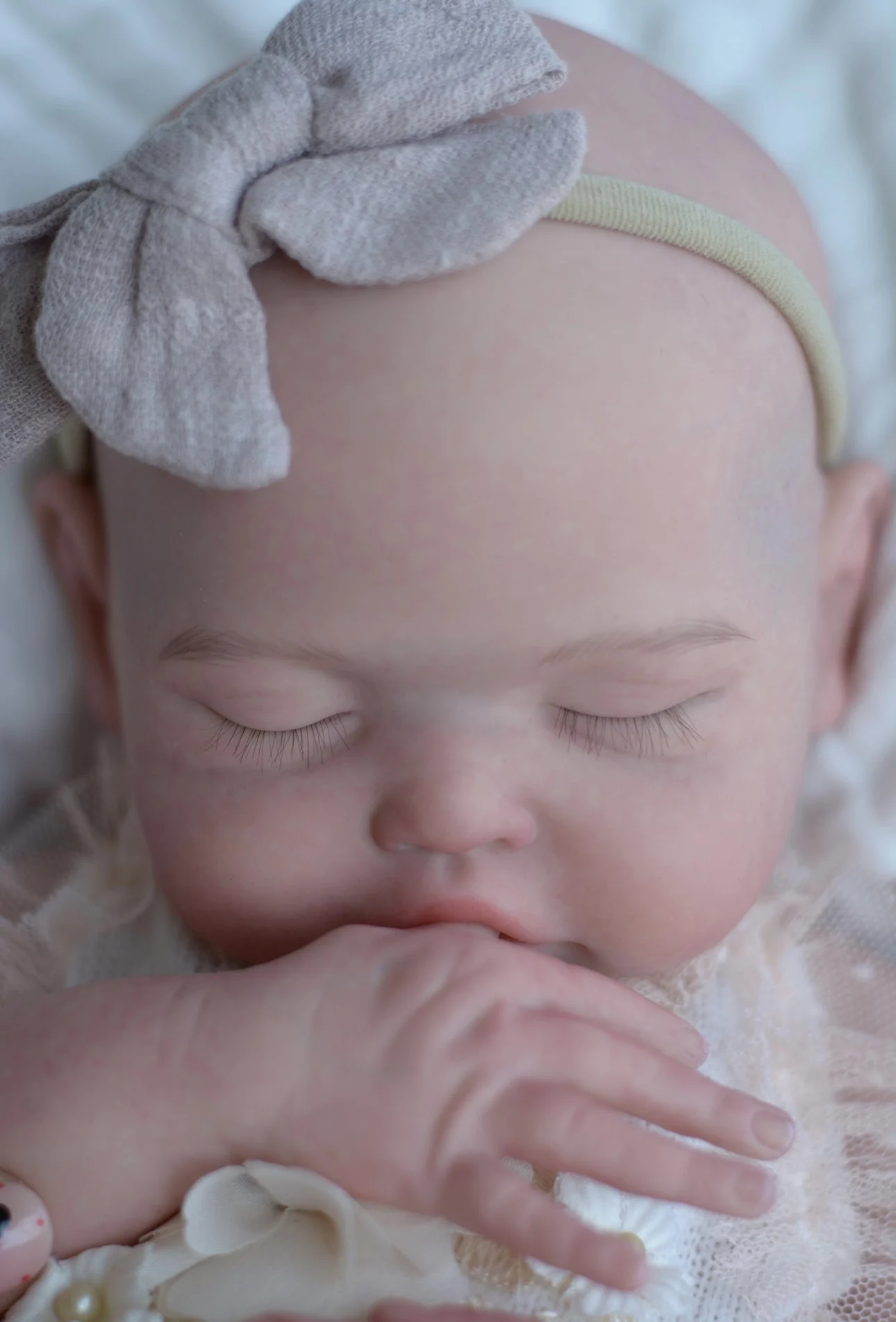 Muñeca De Silicona sólida lavable con boca abierta De 18 pulgadas para niña Reborn con piel pintada, muñeca De Silicona realista