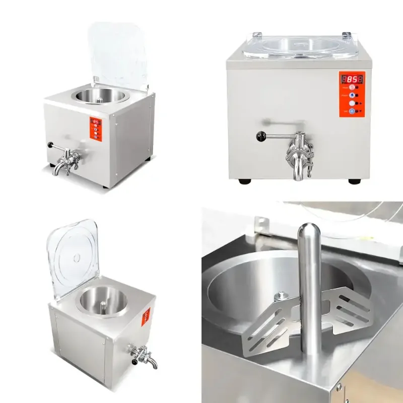 Mini Bath Pasteurizer Machine 13L/15L, High Productivity Flash Pasteurization for Edible Liquids & Ice Cream