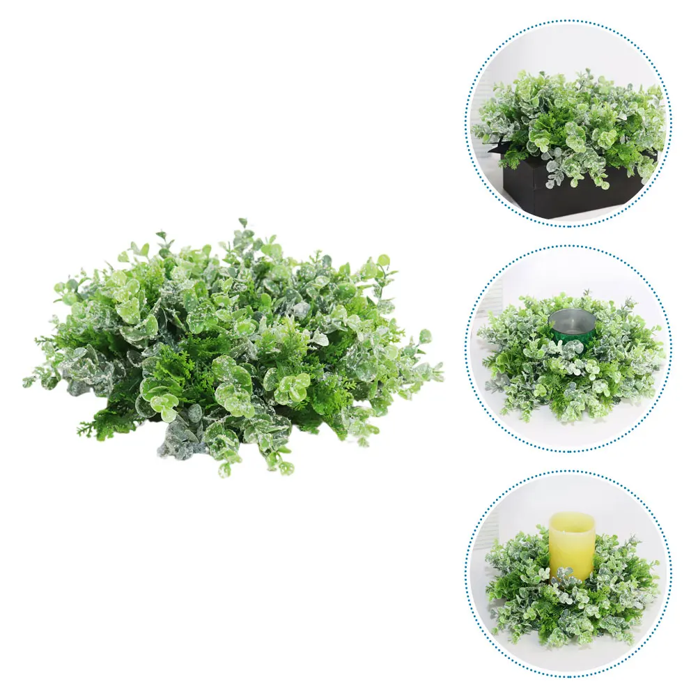 

Eucalyptus Wreath Artificial Greenery Wreath Decorative Garland Front Door Hanging Wedding Party Farmhouse Wall Spring Autumn