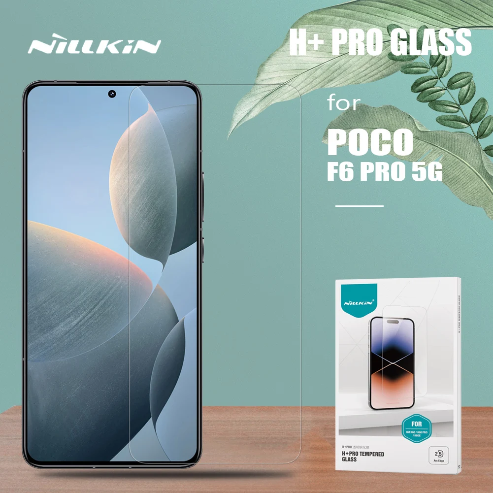 for Xiaomi Poco F6 Pro 5G Glass Nillkin H+ PRO 2.5D Ultra-Thin Tempered Glass Screen Protector HD Protective Film