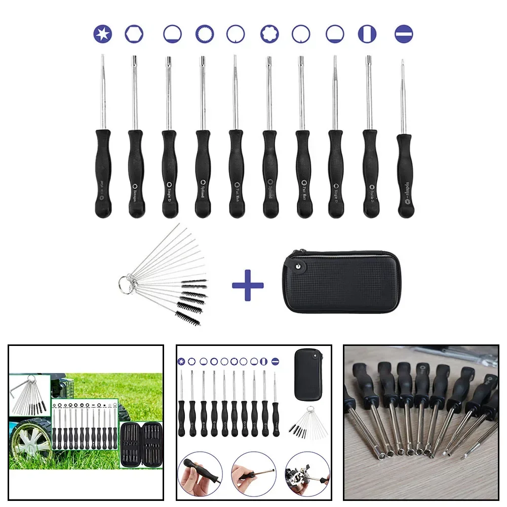 Chave de fenda com aderência confortável para carburador eficaz, manutenção garantida, 15,5 cm, alta qualidade, 10pcs