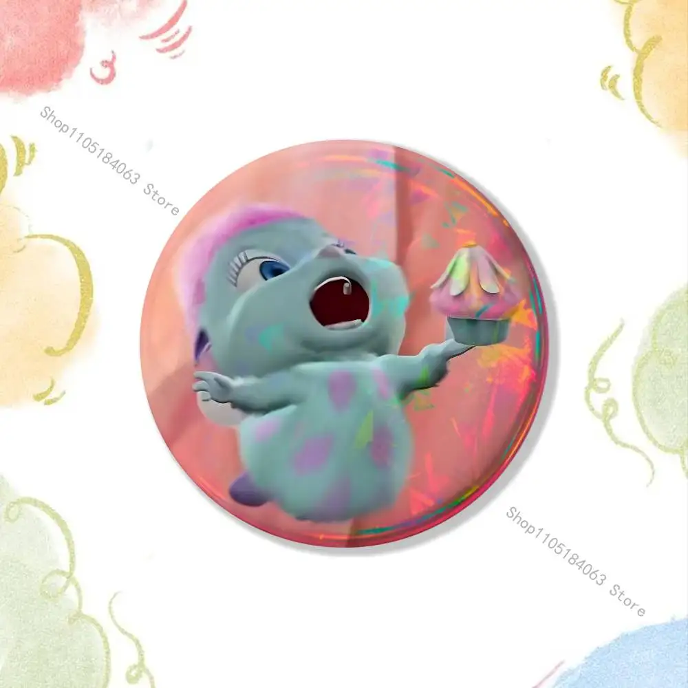 B-Bibble Doll Cute Laser reflective round badges pins bag clothing decorations collectibles gifts for friends