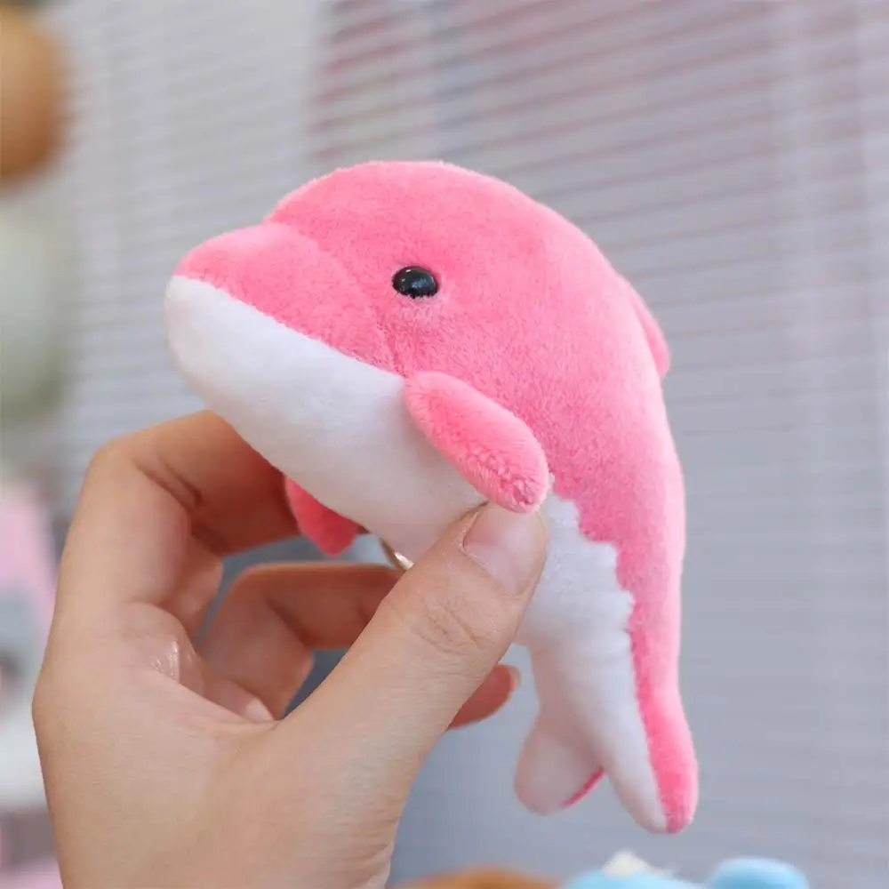Breloczek do torby, pluszowa zawieszka delfin, breloczek do kluczy ze zwierzęciem morskim, miękka pluszowa zawieszka, zabawny breloczek z kreskówkowym zwierzęciem.