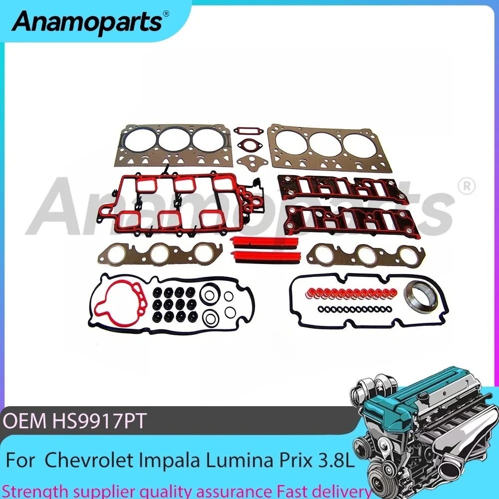 

Engine Part Head Gasket Set Fits 3.8L V6 GAS For Chevrolet Impala Lumina Buick Regal LeSabre Pontiac Grand Prix 3.8L 1997-2005