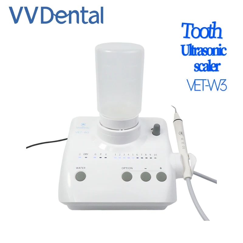 

VVDental Teeth Ultrasonic Scaler Independent Water Supply with 5 Tips Perio, Endodontics Dentist Tooth Cleaning VET-W3