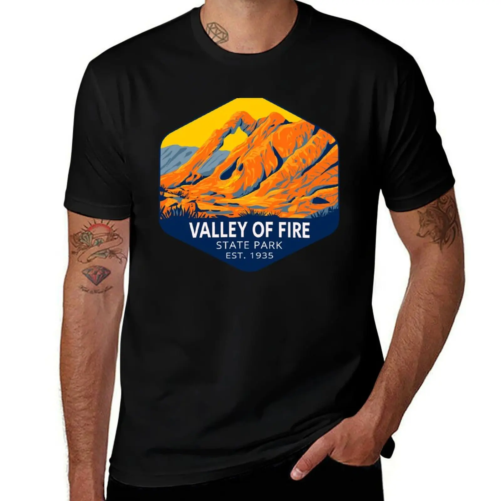 Valley of Fire State Park Nevada T-Shirt Casual Street Style Short Sleeve Tee T-Shirt