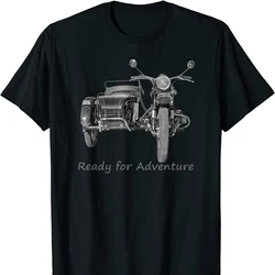 Motorcycle Adventure Riding Russian Ural Sidecar T-Shirt Premium Cotton Short Sleeve O-Neck Mens T Shirt New Fashion Streetwear