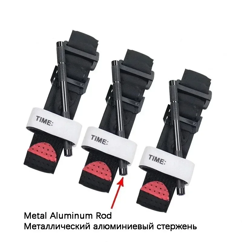 Tactical First Aid Rotary Pressure Aluminum Rod, Torniquete, Caminhadas, Camping ao ar livre, Survival Gear, Molle Rescue Tools