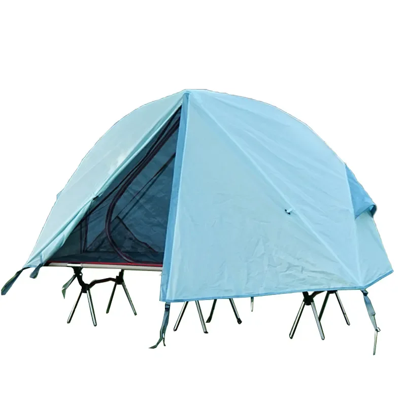 

Portable Off Ground Popup Camp Tent With Bed Folding Outdoor Sleeping Waterproof Tent Cot for Cheap
