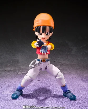 Stock Original Anime Dragon Ball Z S.H.Figuarts PAN & GILL Action Figure PVC DBZ SHF Toys Doll Model Collection 9CM