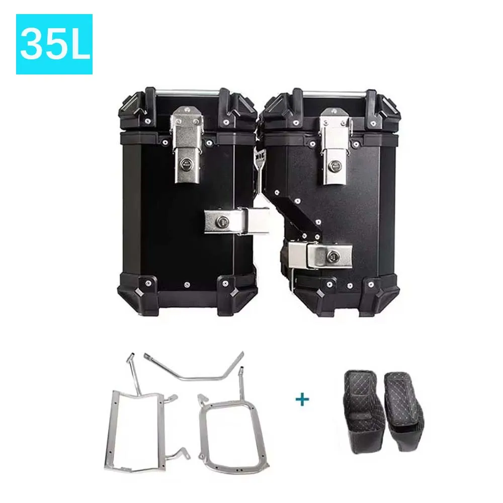 35L 45L motorfiets geschikt voor CFMOTO 700MT drie box accessoires, zijframe opbergdoos, kofferbak, zijbox, aluminium