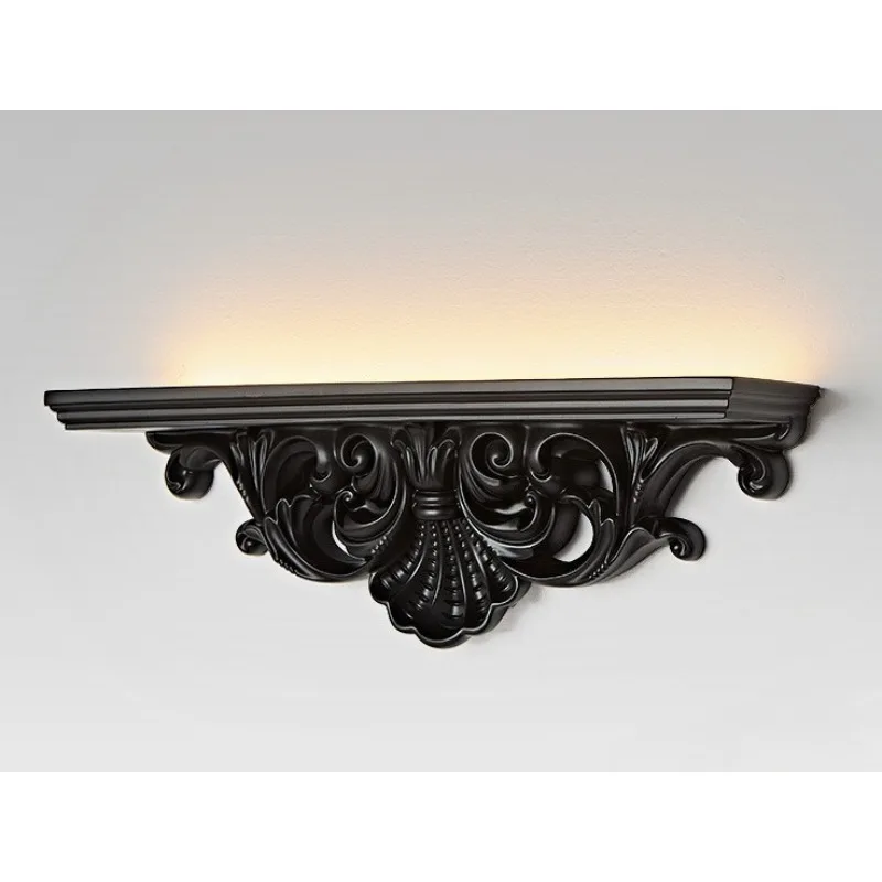 

French Relief Gypsum Wall Lamp European Retro Aisle Bedroom Headboard Art Living Room Background Wall Lamp