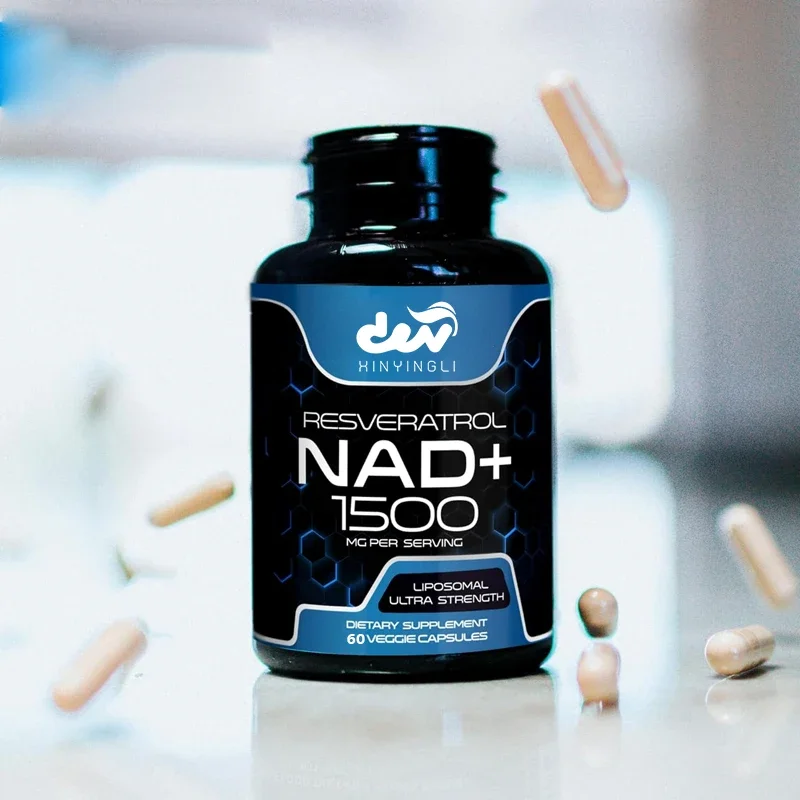 

Liposomal NAD+supplements resveratrol, NAD Plus promotes - supports cellular health, endurance, and healthy aging