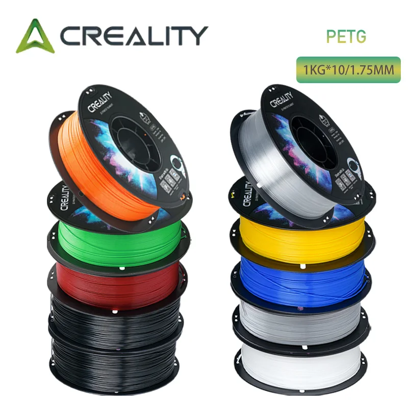 Image of CREALITY 3D-Drucker Filament PETG 1,75mm 1KG, Hochtransparent Stark & Robust, 10 Farbsets, Bestbewertet Schneller Versand
