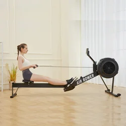 Seated Row Machine Dynamic Rowing Machine Indoor Air Rower Wind Resistance Rowing Machine