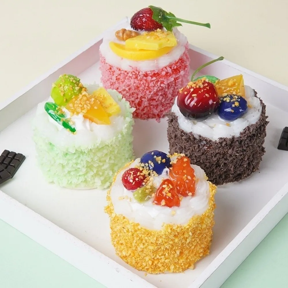 New Slow Rebound Cake Squeeze Cartoon Soft Refrigerator Magnets Anti-stress Fidget Squeeze Student