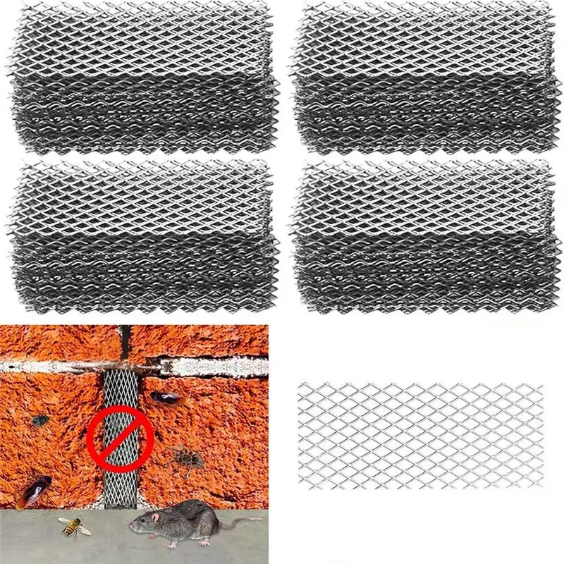 ABYP Easy Install Weep Hole Covers In Stainless Steel, For Brick Wall Applications-100 PCS Set