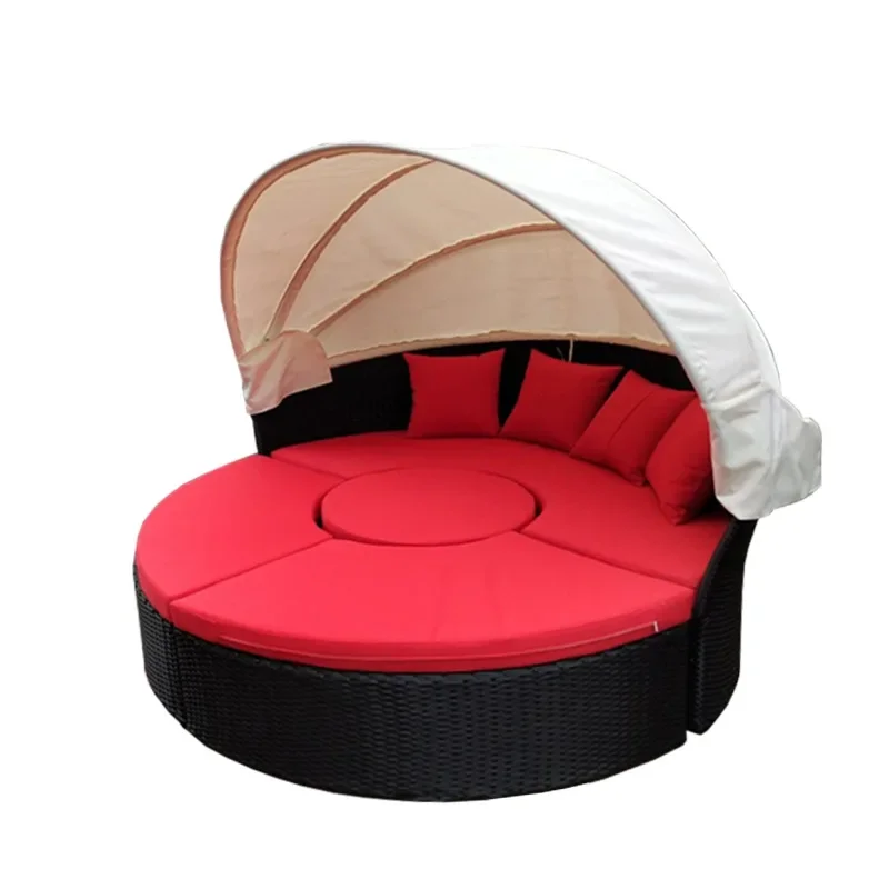 Outdoor rope braided simple single chair garden patio sofa chair