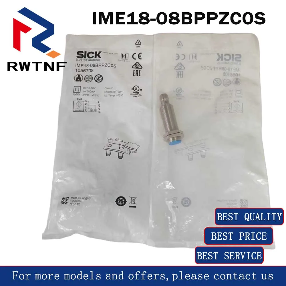 

Новый оригинальный фотоэлектрический датчик SICK IME18-08BPPZC0S 1056708, 100% оригинальный, со склада