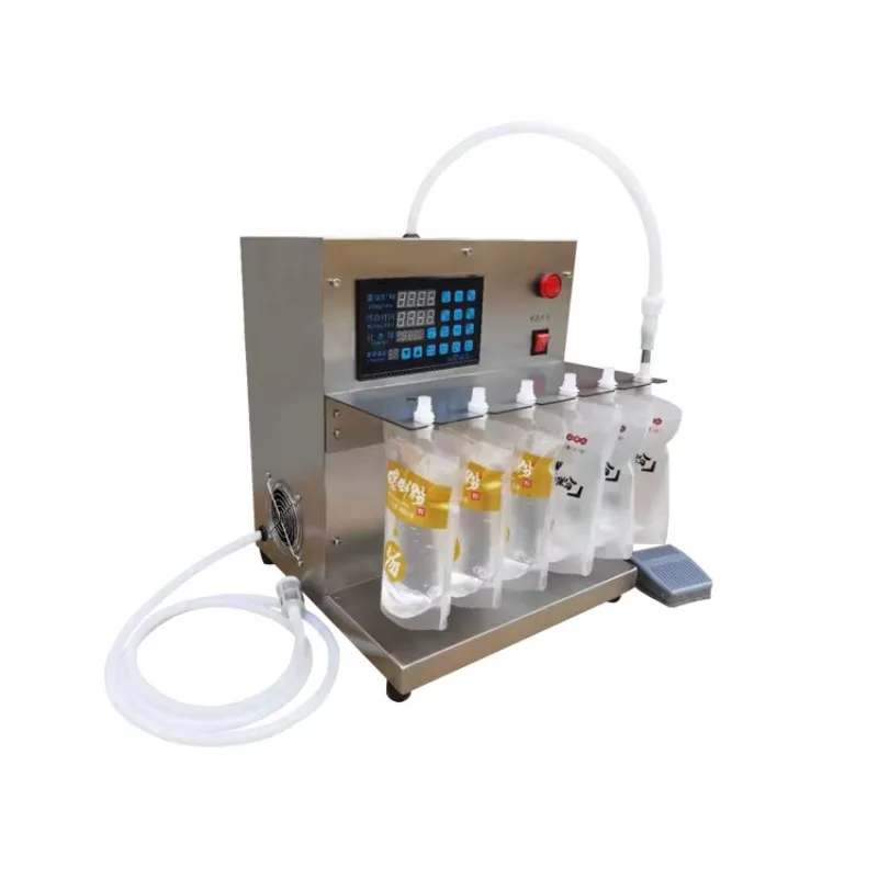 Automatic Spout Pouch Filling Machine For Fertilizers Stand Bag Juice Yogurt Filling Machine 4-12 Heads
