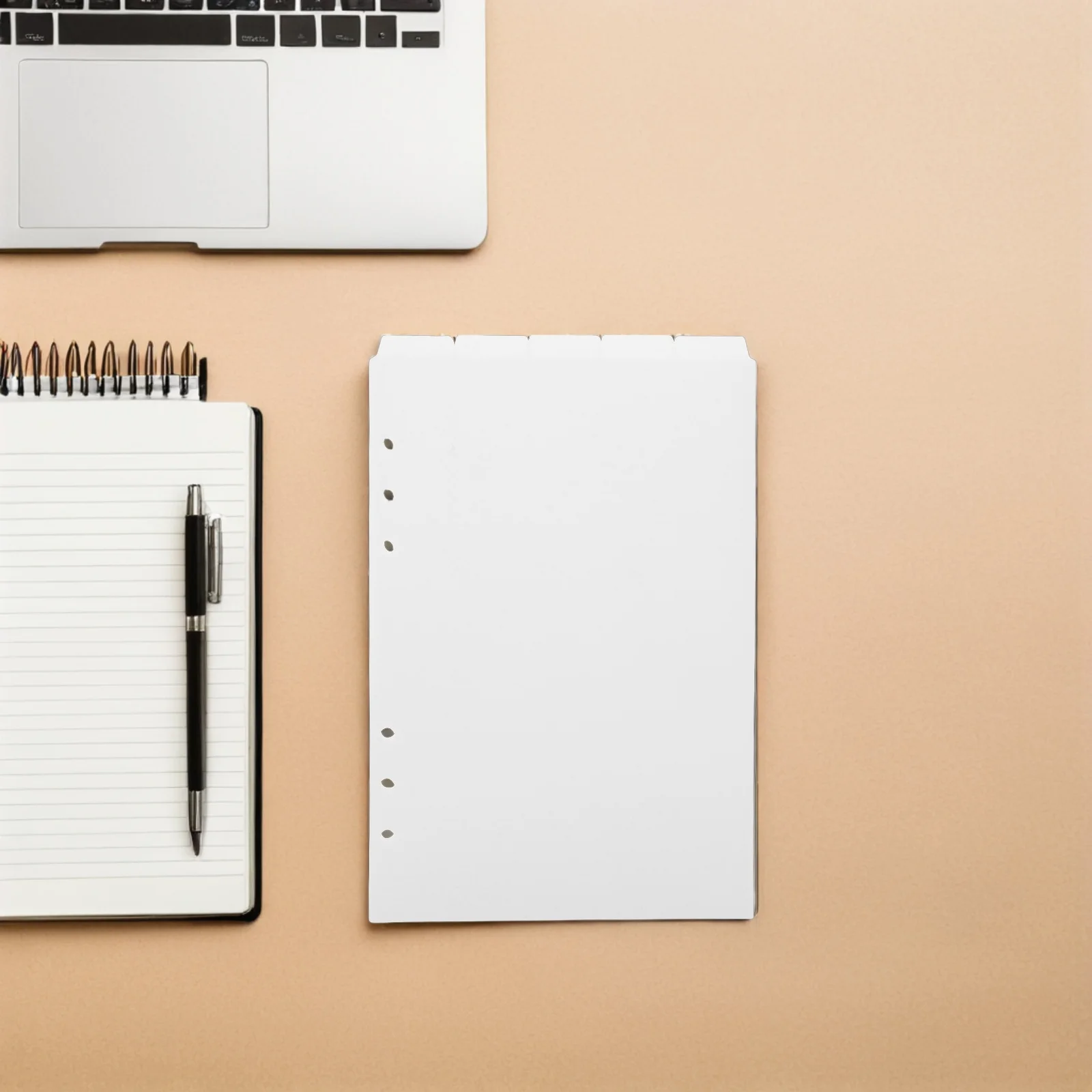 

25pcs A5 6-Hole Punch Plastic Binder Index Dividers Removable Tabs For Notebook Folder Section Dividers Planner Organizer Sheets