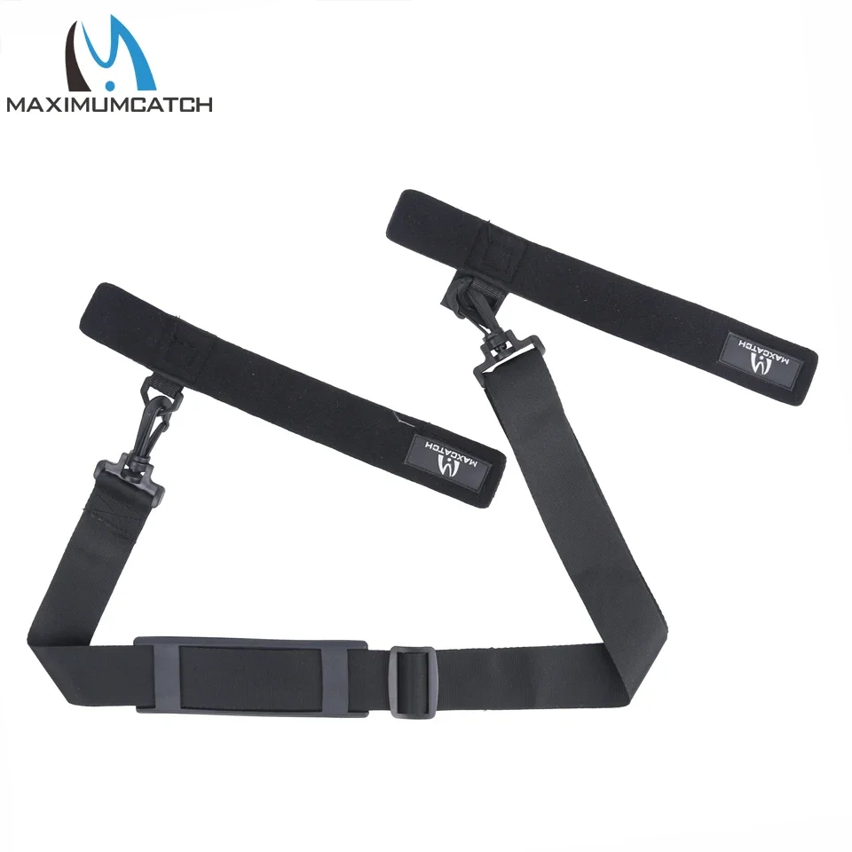 Maximumcatch Fly Fishing Rod Shoulder Strap Adjustable Padded Carrying Belt Lightweight Tackle Accessory for Fly Spinning Rods