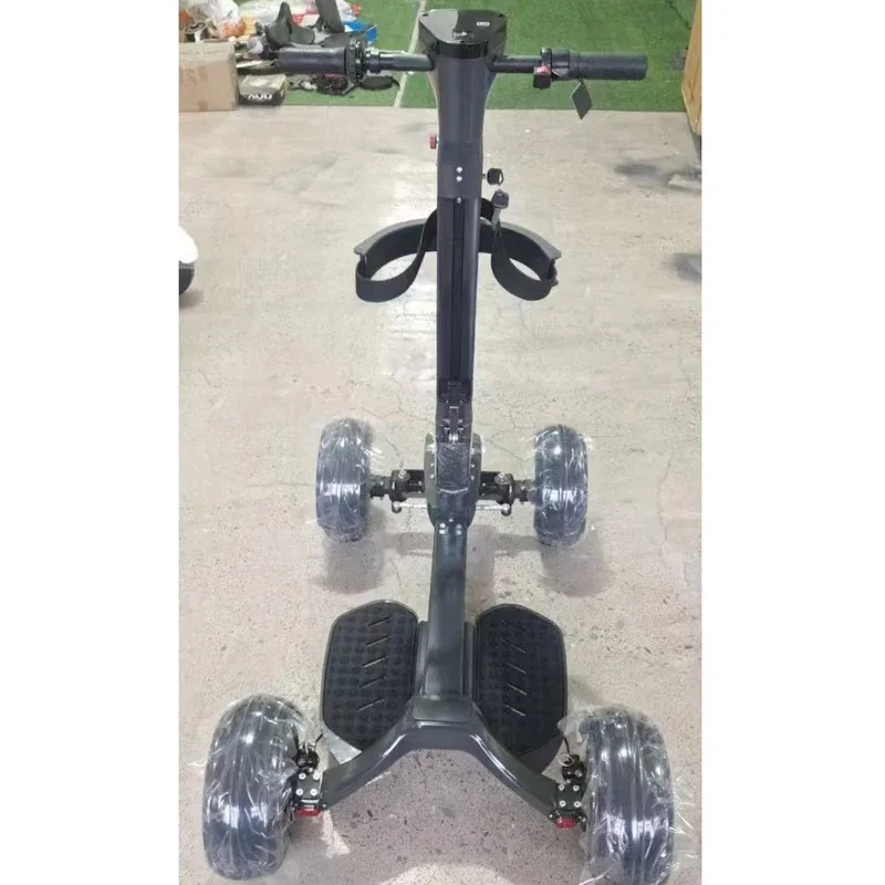 

Aluminum Alloy Adult Foldable 4-Wheel Electric Cart Convenient 4-Trolley Electric Scooter