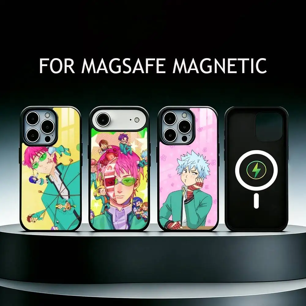 

The D-Disastrous Life of Saiki K Phone Case For iPhone17,16,15,14,13,12,11 Plus,Pro Supports Magnetic Wireless Charging