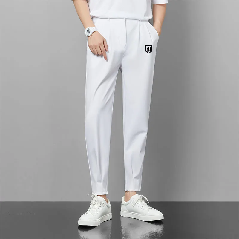 

남성 골프 웨어 Korean Luxury Golf Pants Men's Golf Wear 2024 Spring New Casual Pants Golf Clothing Men Fashion Straight Leg Pants 신상바지