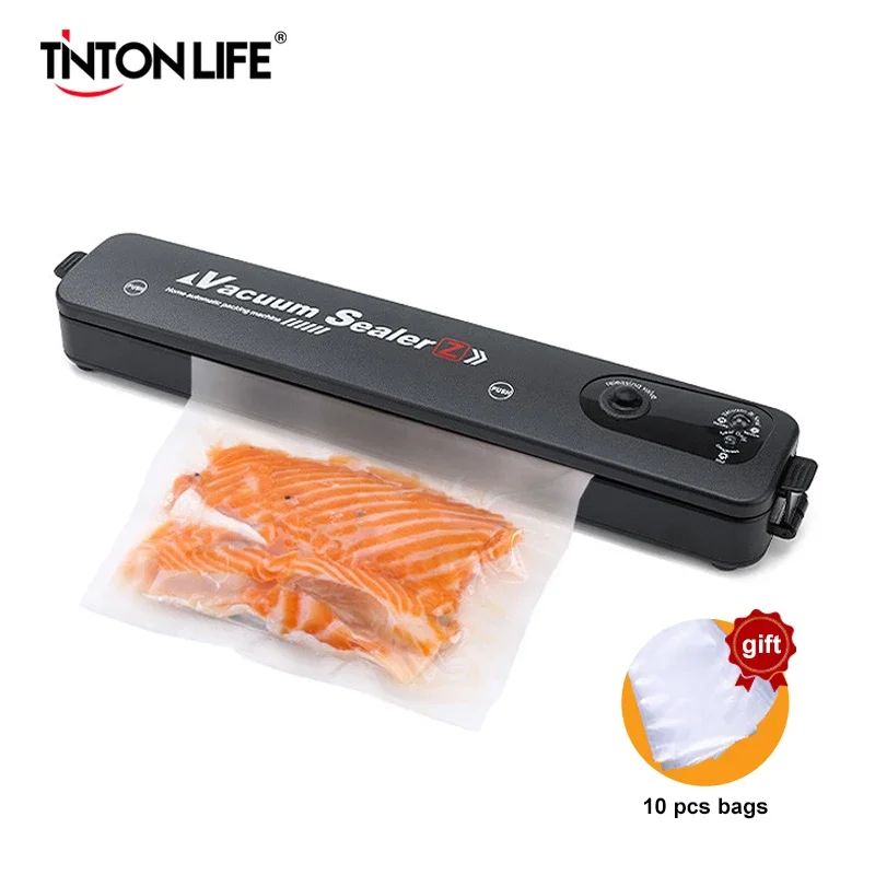 Food Vacuum Sealer - Includes 10 Bags for Packaging