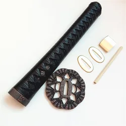 26cm Handle Fittings Alloy Hand Guard Tsuba Menuki Fuchi Kashira For Japanese Samurai Katana Wakizashi Tanto DIY Sword