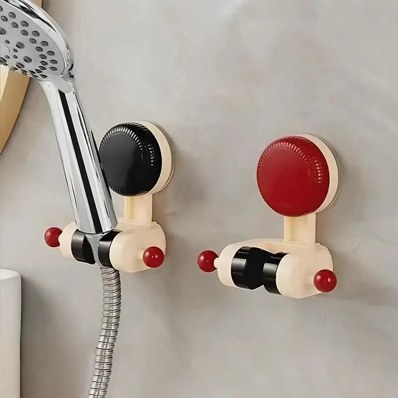 360° Adjustable Shower Holder No Drill Suction Bracket Swivel & Height-Adjustable, Waterproof Design /Strong Grip