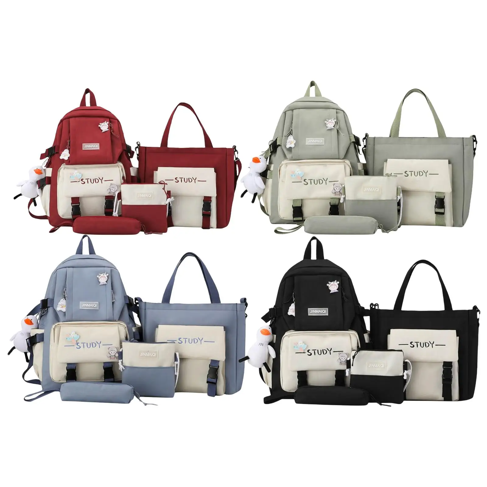 4x/set Teens Backpack Stylish School Computer Diaper Bag Schoolbag