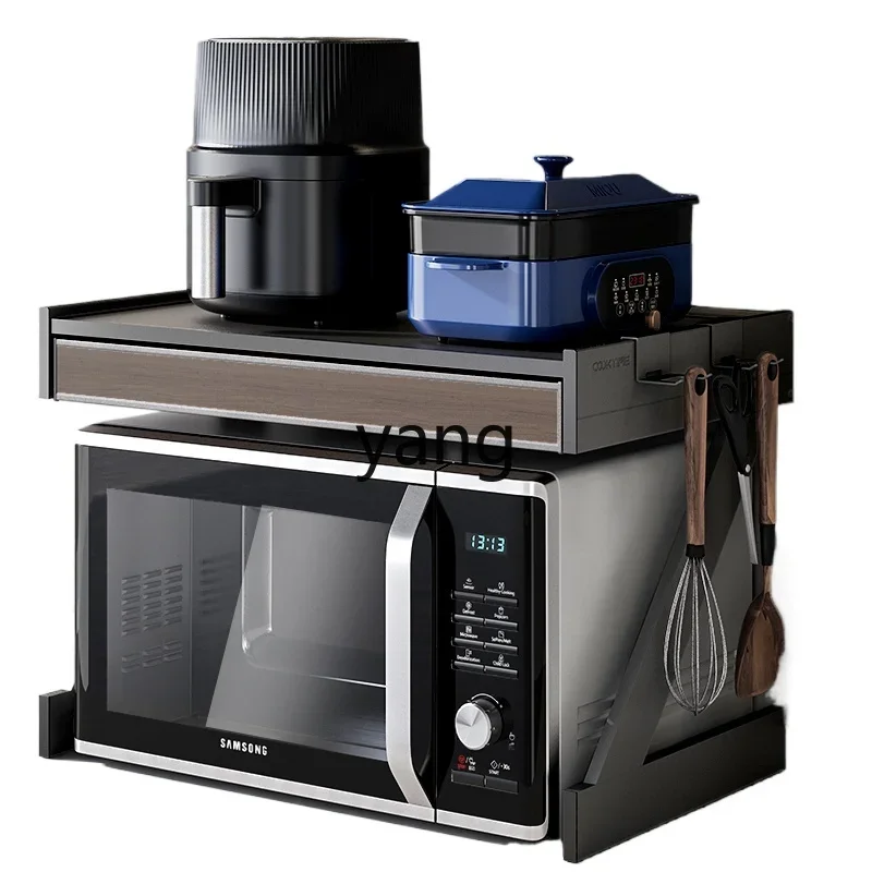 

LHH Kitchen Microwave Oven Shelves Shelves Household Countertops Seasoning Oven Storage Storage Multi-layer Racks