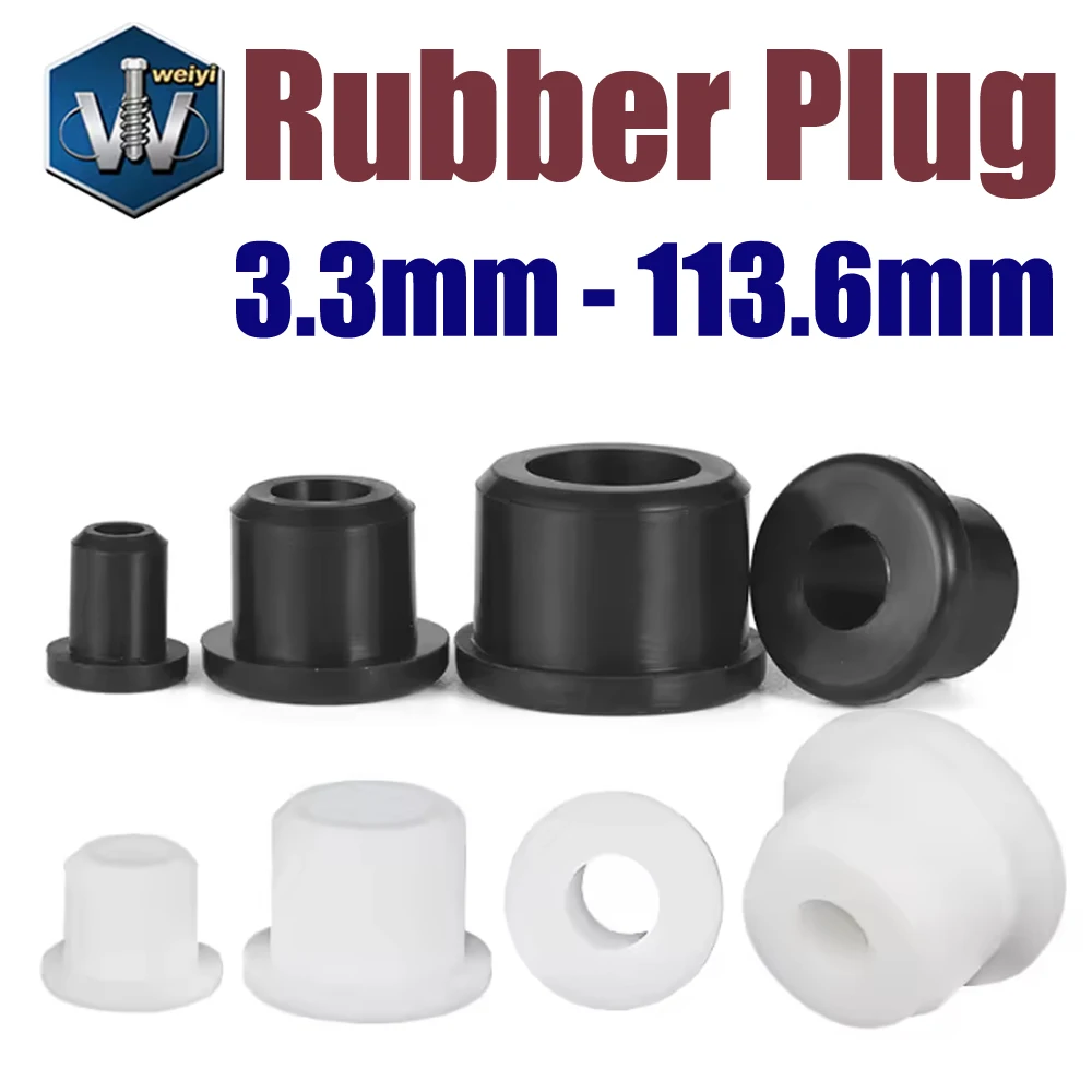 Weiyi 3,3mm - 113,6mm Runde Hohle Silikon-Gummi-Öse Loch-Typ-Stecker Kabel-Verdrahtungsschutz-Buchsen O-Ring Dichtung – Detail 1