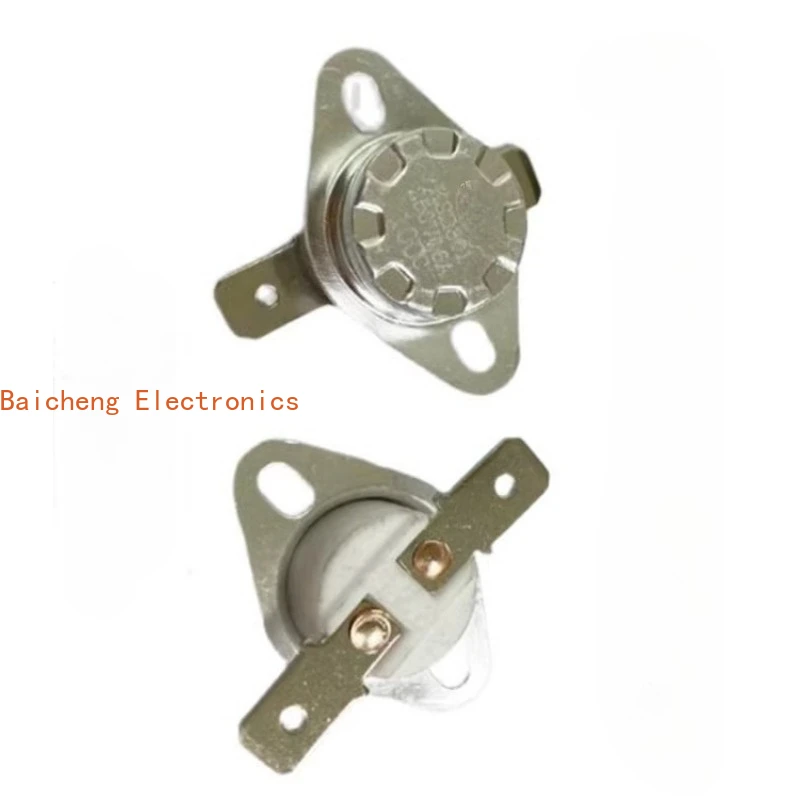 10PCS KSD301/KSD302 temperature control switch flat foot fixing ring 16A 95 degrees normally open and normally closed