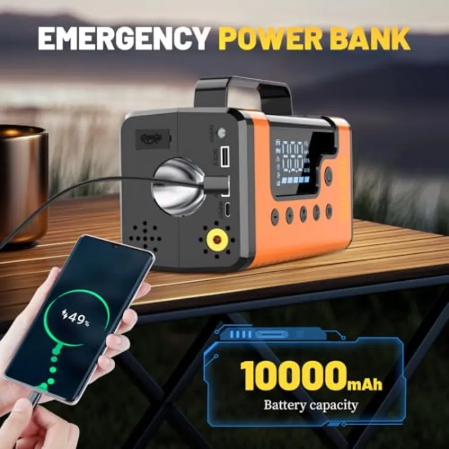 سيارة الانتقال كاتب مع ضاغط الهواء 5000A المحمولة بطارية السيارة الداعم نظيفة مكنسة كهربائية 12 فولت شاحن بطارية أيون الليثيوم 1