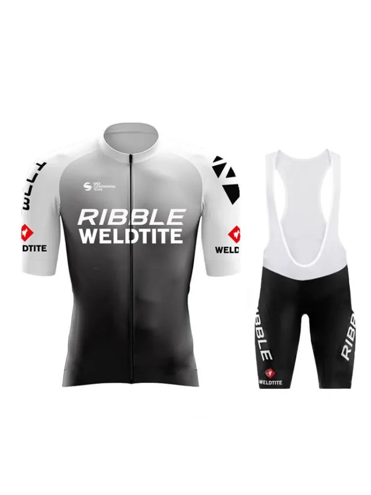 AliExpress Ribble Weldtite Team Cycling Jersey Set Summer Belgium Bicycle Breathable MTB Bike Clothing Maillot Ropa Ciclismo Uniform Suit
