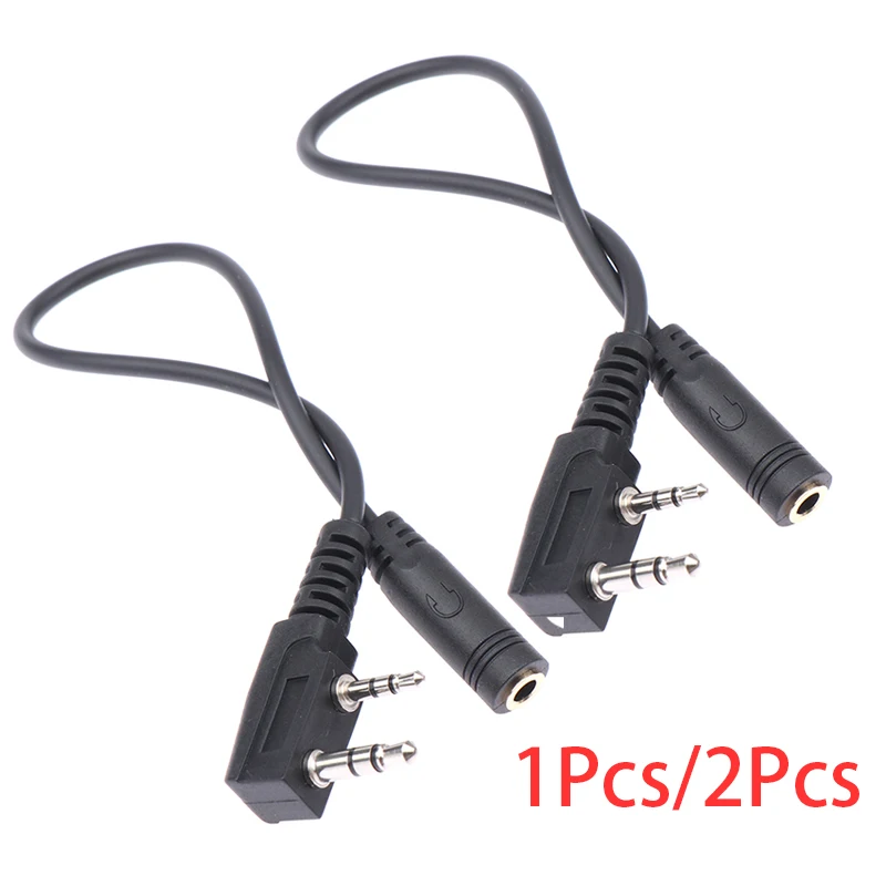 

1 шт./2 шт. 2-контактный K1 до 3,5 мм женский аудио телефонный кабель для передачи наушников для TYT для UV5R 888S адаптер для гарнитуры рации