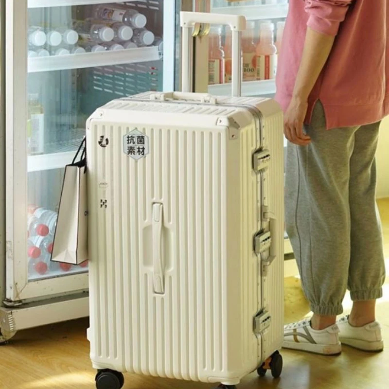 

Aluminum Frame Five-Wheel Unisex Luggage Large Capacity Shockproof Silent Brake 360° Swivel Travel Suitcase Multi-Functional