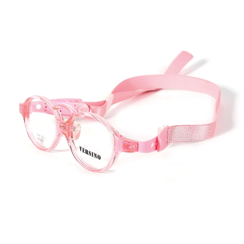 LORETOROSA Children Glasses Cute Round Eyeglasses With Ribbon Myopia Glasses For Kids Protect Eyes Pink Blue Red High Quality