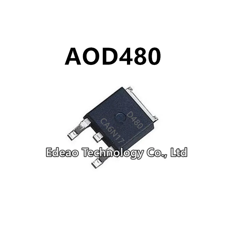 Transistor efek lapangan MOSFET n-channel, 10 ~ 100 buah/Lot baru D480 AOD480 TO-252 25A/30V