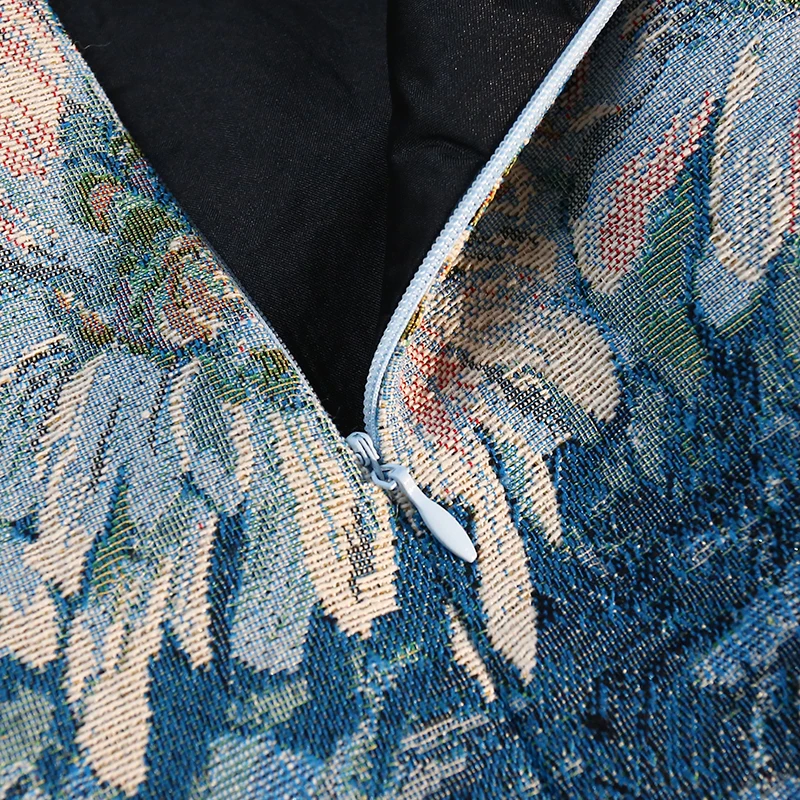 刺繍ボディコンペンシルスカート女性ヴィンテージフラワージャカードハイウエストオフィスレディースワークミディロングスカート春夏